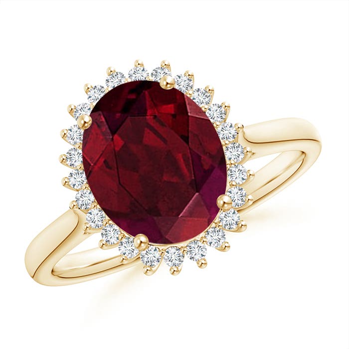 AA - Garnet / 3.14 CT / 14 KT Yellow Gold