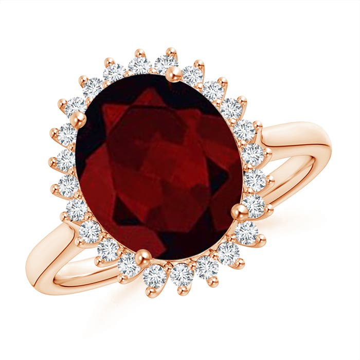 A - Garnet / 4.44 CT / 14 KT Rose Gold