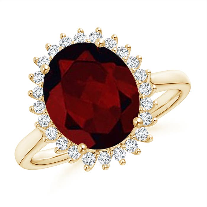 A - Garnet / 4.44 CT / 14 KT Yellow Gold