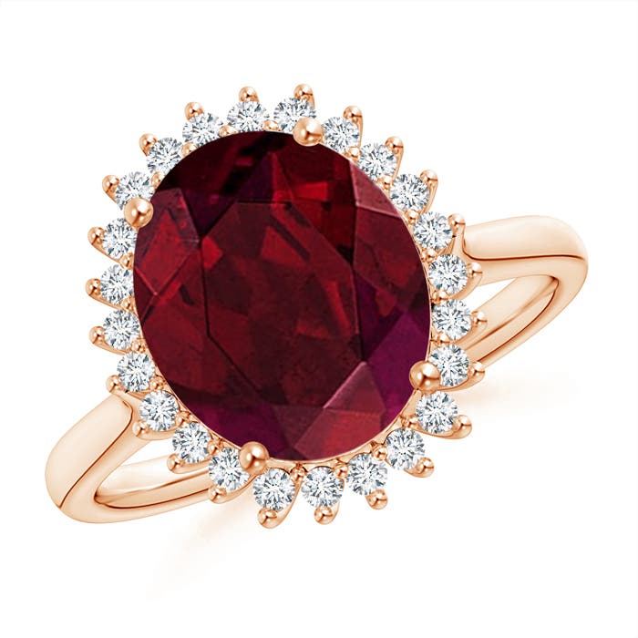 AA - Garnet / 4.44 CT / 14 KT Rose Gold