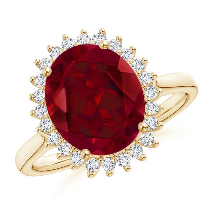 AAA - Garnet / 4.44 CT / 14 KT Yellow Gold