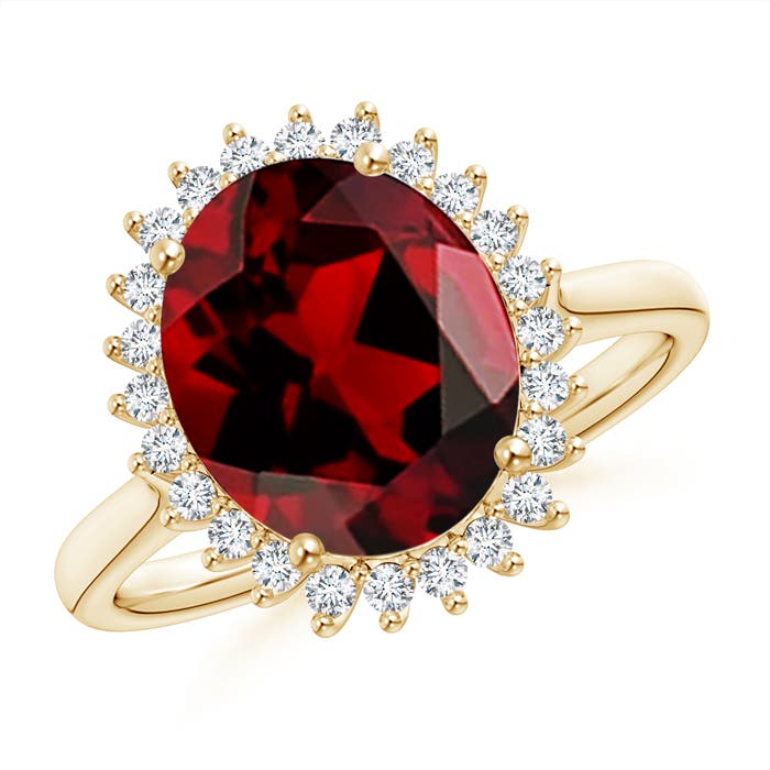 AAAA - Garnet / 4.44 CT / 14 KT Yellow Gold