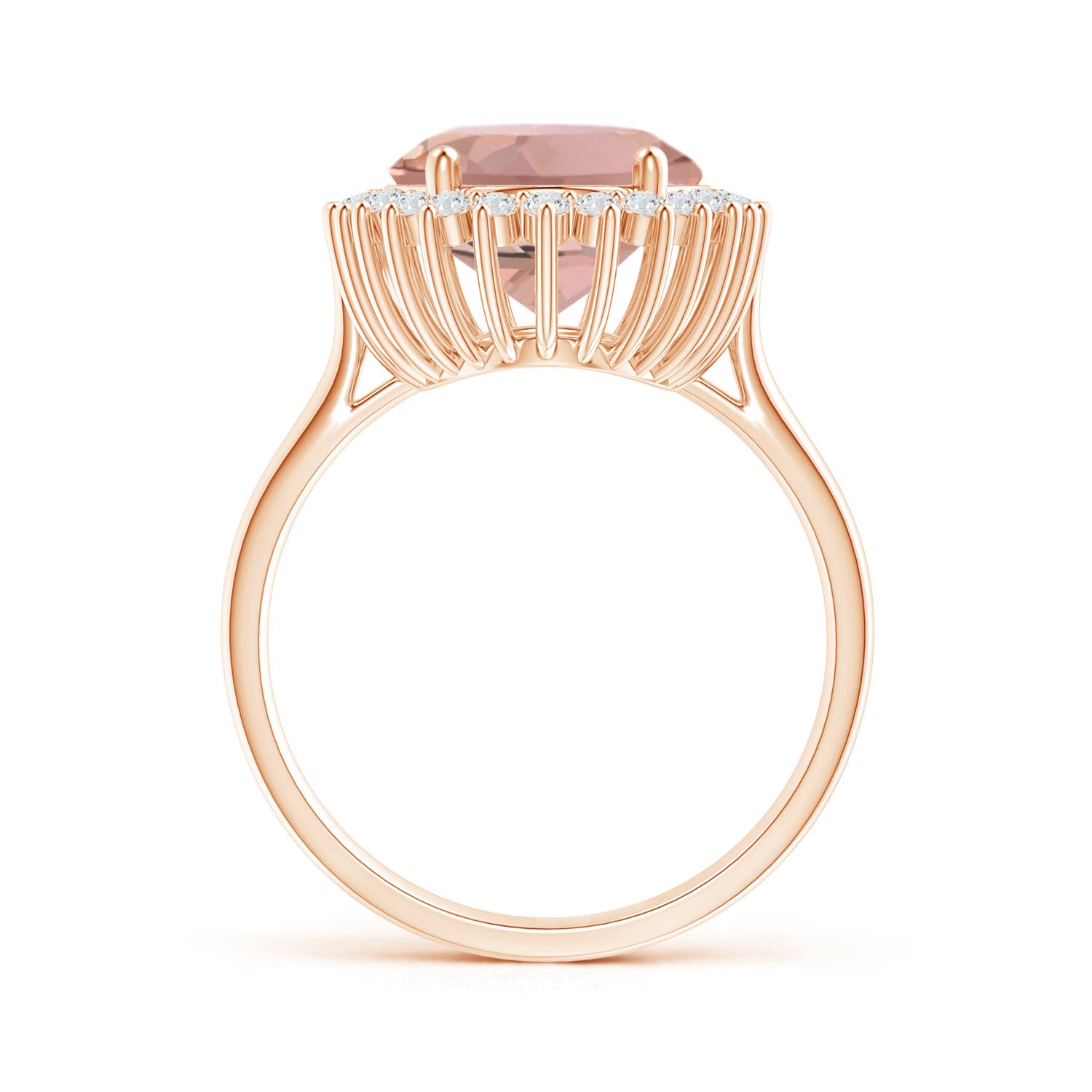 AAAA - Morganite / 9.5 CT / 14 KT Rose Gold