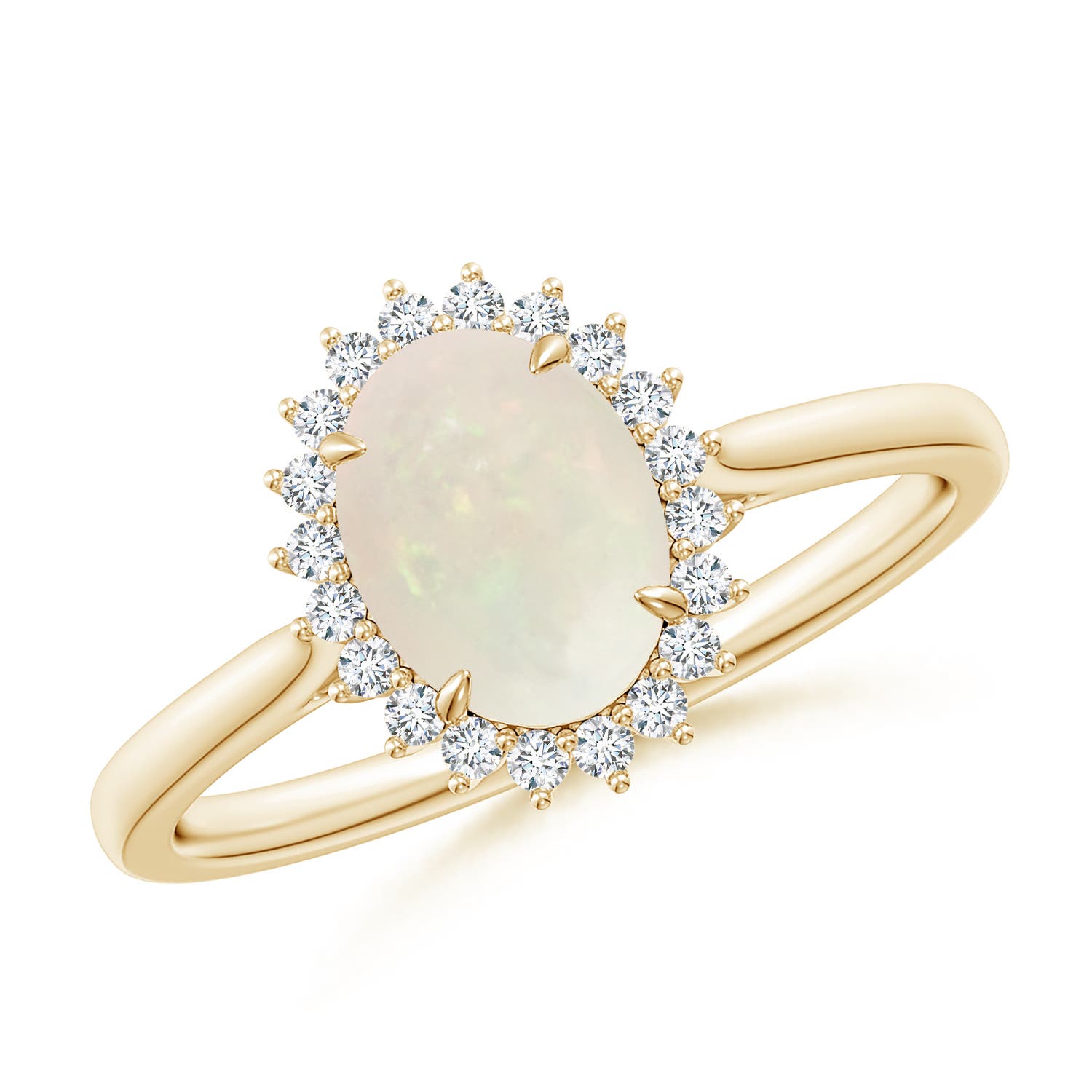 A - Opal / 0.96 CT / 14 KT Yellow Gold