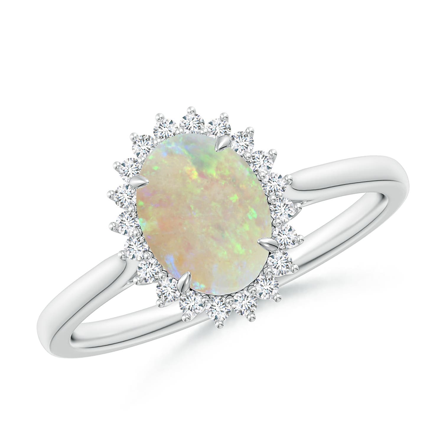 AAA - Opal / 0.96 CT / 14 KT White Gold