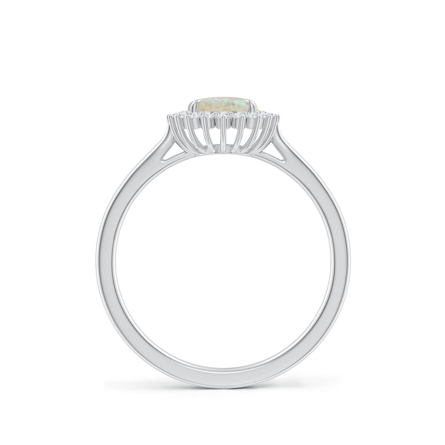 AAA - Opal / 0.96 CT / 14 KT White Gold