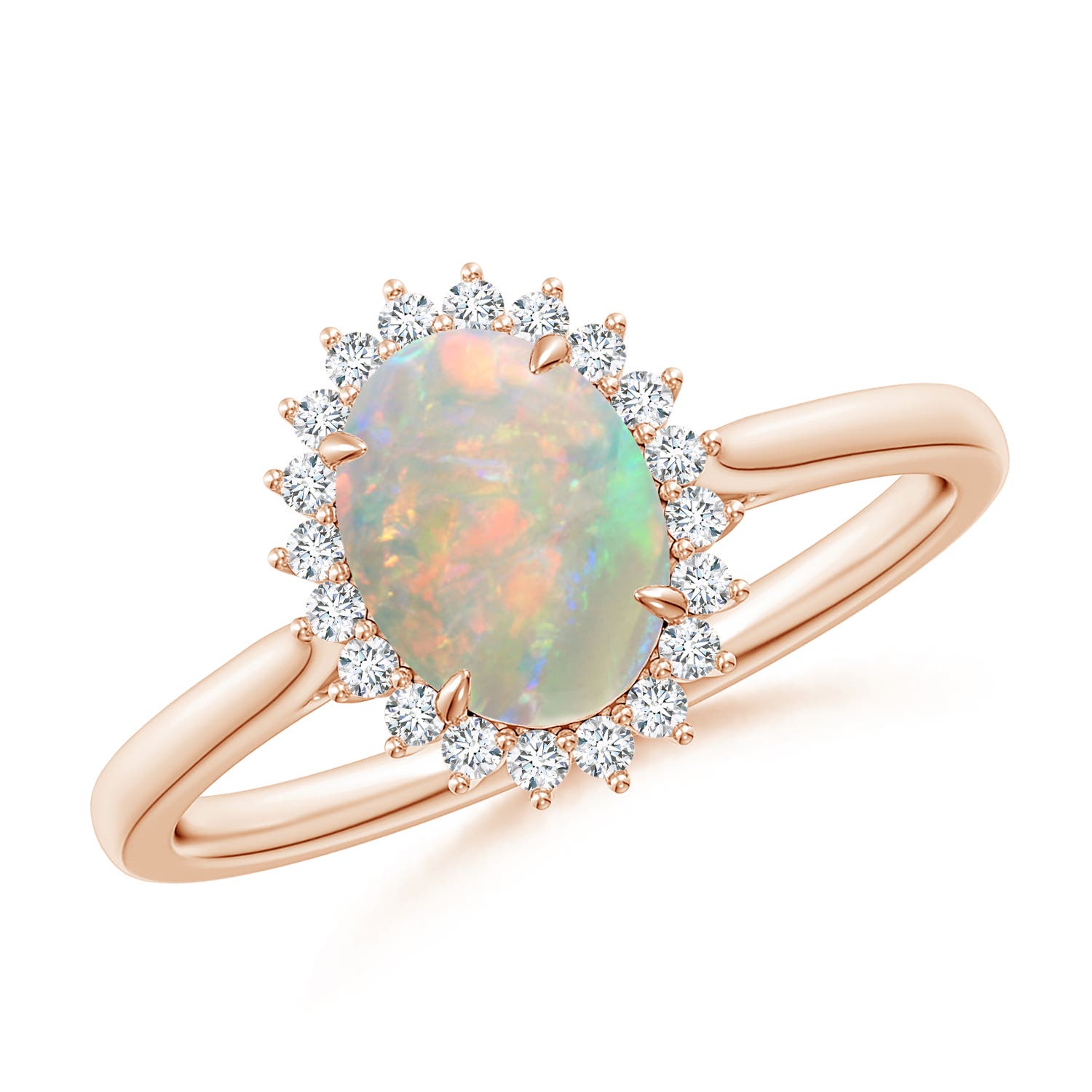 AAAA - Opal / 0.96 CT / 14 KT Rose Gold