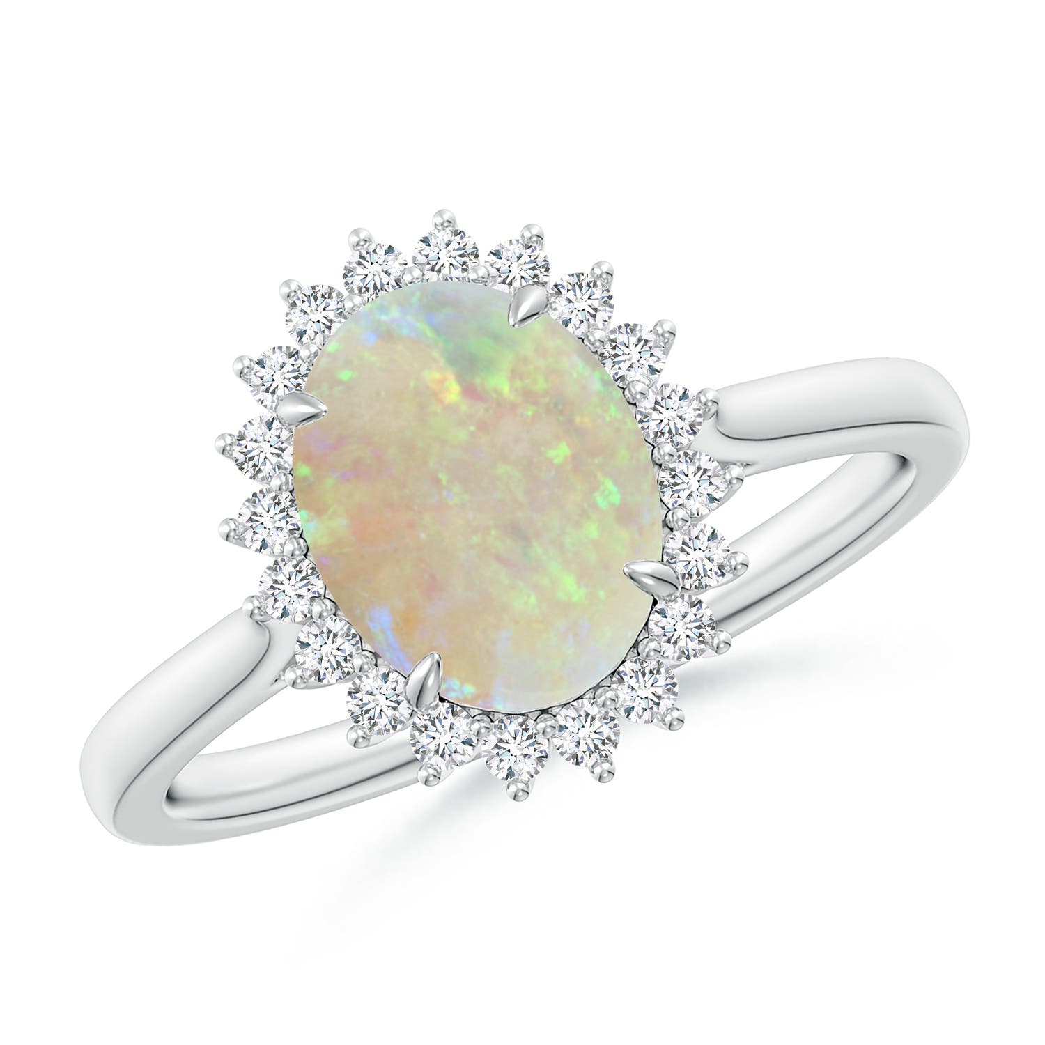 AAA - Opal / 1.26 CT / 14 KT White Gold