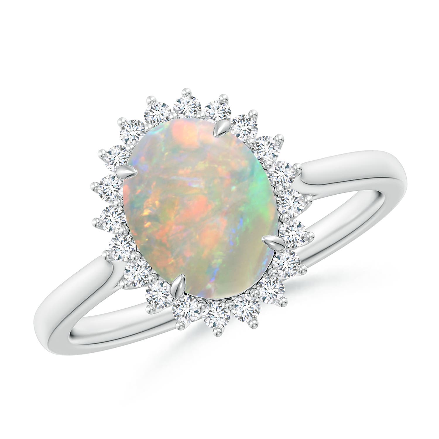 AAAA - Opal / 1.26 CT / 14 KT White Gold