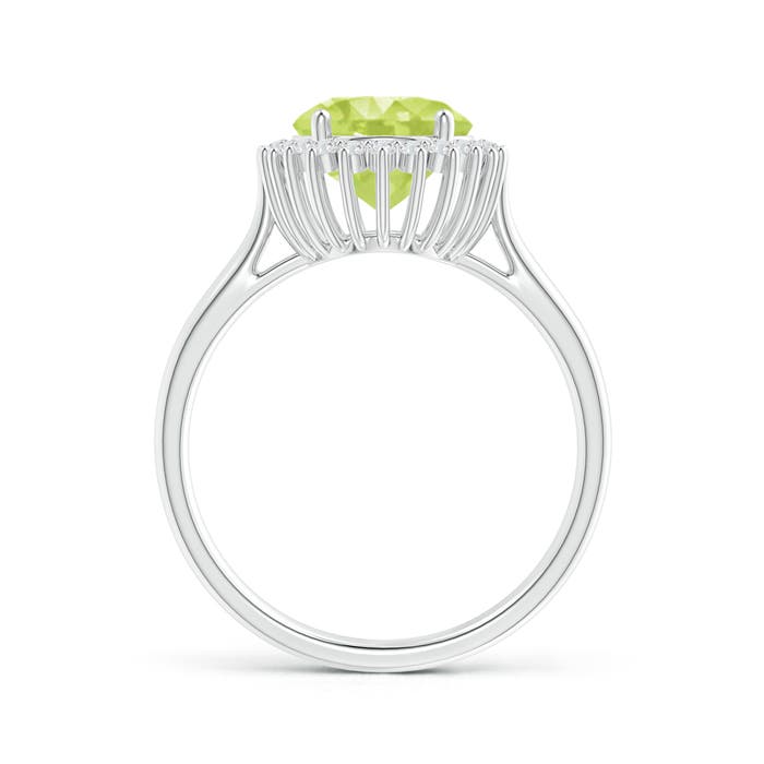 A - Peridot / 2.79 CT / 14 KT White Gold