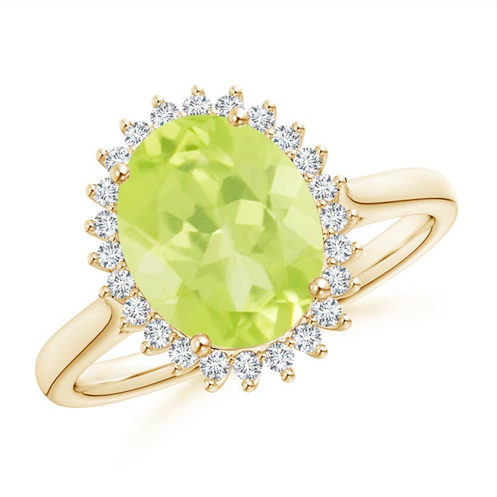 A - Peridot / 2.79 CT / 14 KT Yellow Gold