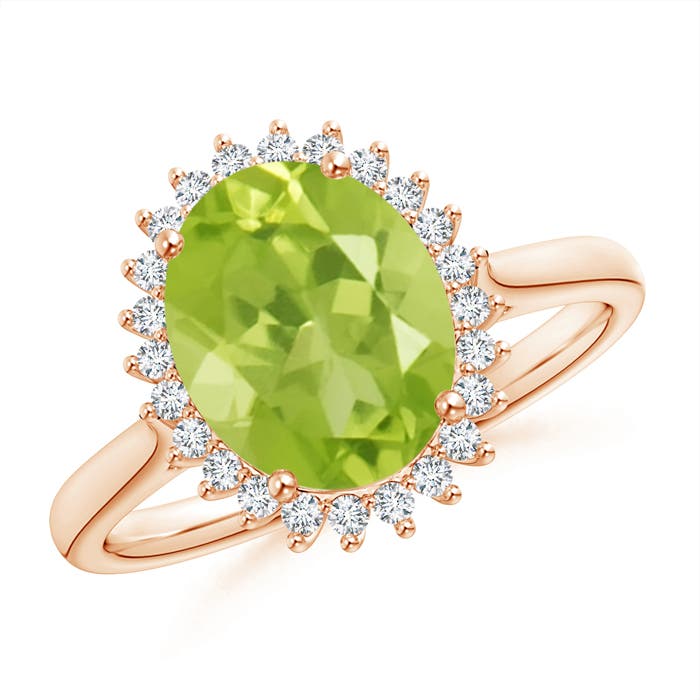 AA - Peridot / 2.79 CT / 14 KT Rose Gold