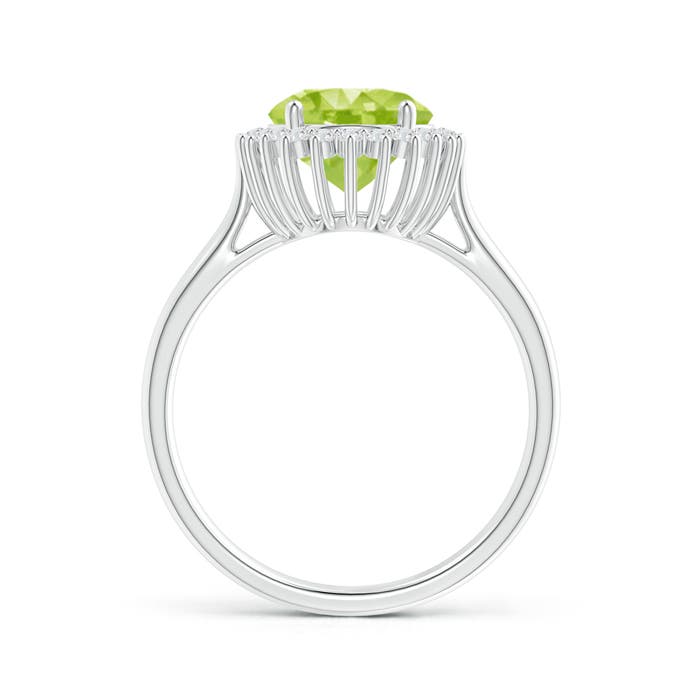 AA - Peridot / 2.79 CT / 14 KT White Gold