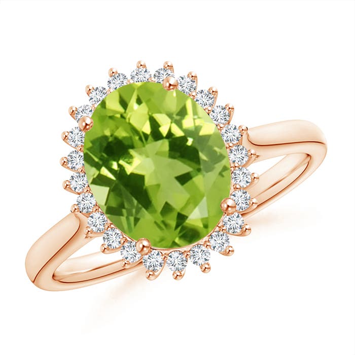 AAA - Peridot / 2.79 CT / 14 KT Rose Gold