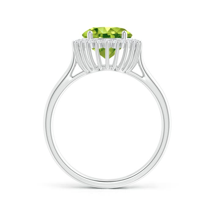 AAA - Peridot / 2.79 CT / 14 KT White Gold