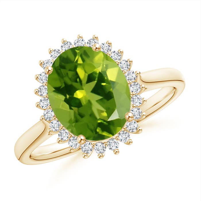 AAAA - Peridot / 2.79 CT / 14 KT Yellow Gold