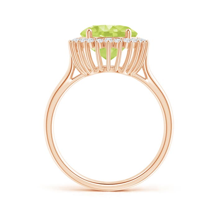 A - Peridot / 4.14 CT / 14 KT Rose Gold