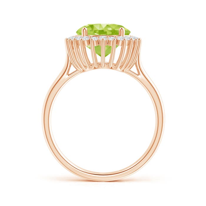 AA - Peridot / 4.14 CT / 14 KT Rose Gold