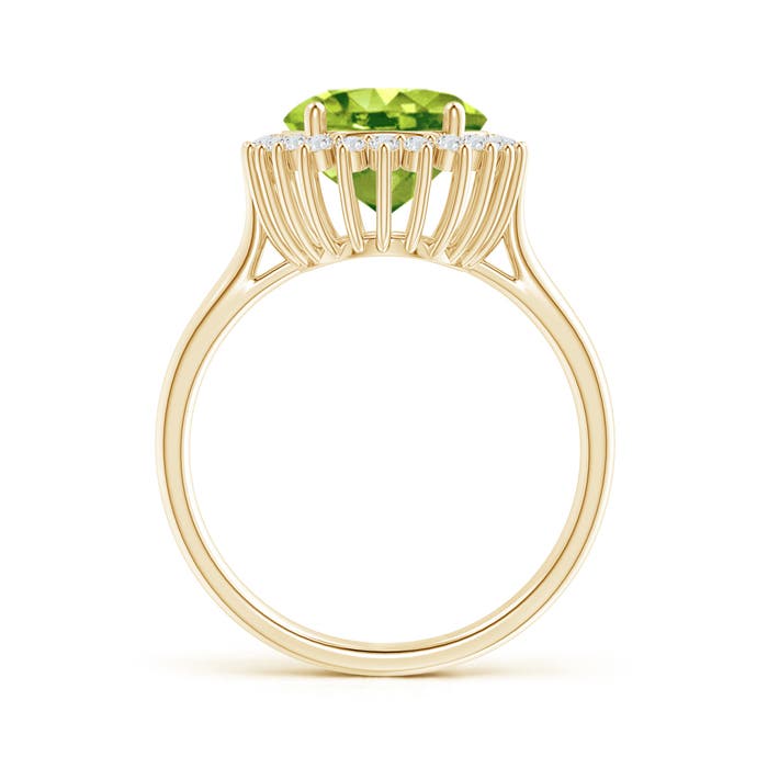 AAA - Peridot / 4.14 CT / 14 KT Yellow Gold