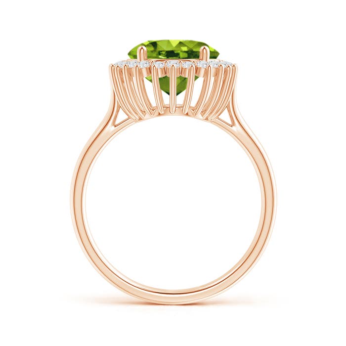 AAAA - Peridot / 4.14 CT / 14 KT Rose Gold