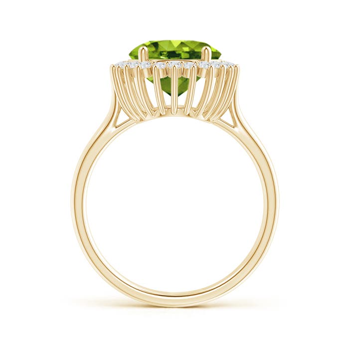 AAAA - Peridot / 4.14 CT / 14 KT Yellow Gold