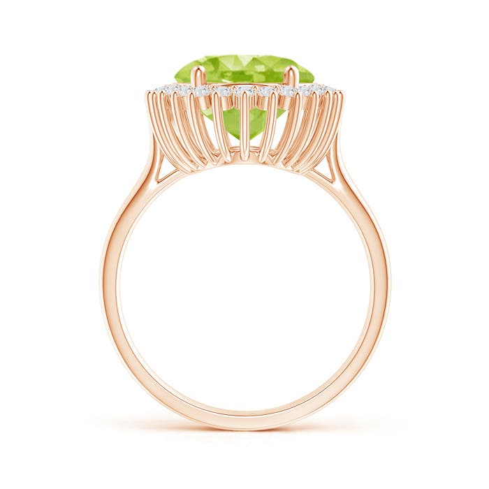 AA - Peridot / 5.14 CT / 14 KT Rose Gold