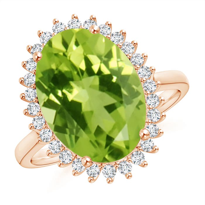 AAA - Peridot / 5.14 CT / 14 KT Rose Gold