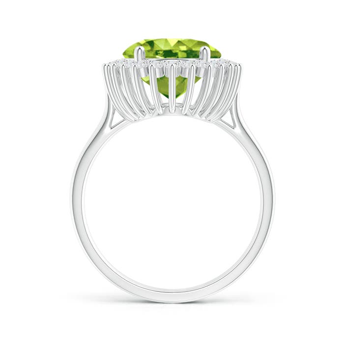 AAA - Peridot / 5.14 CT / 14 KT White Gold