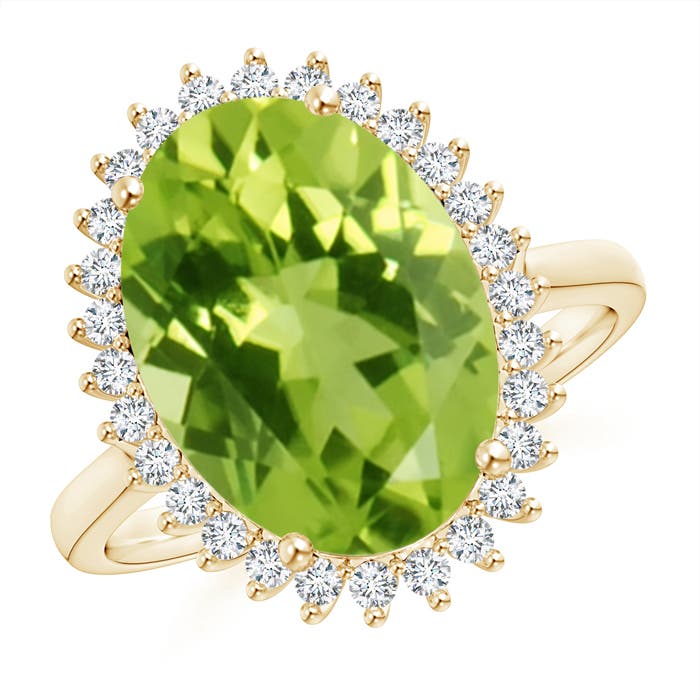 AAA - Peridot / 5.14 CT / 14 KT Yellow Gold