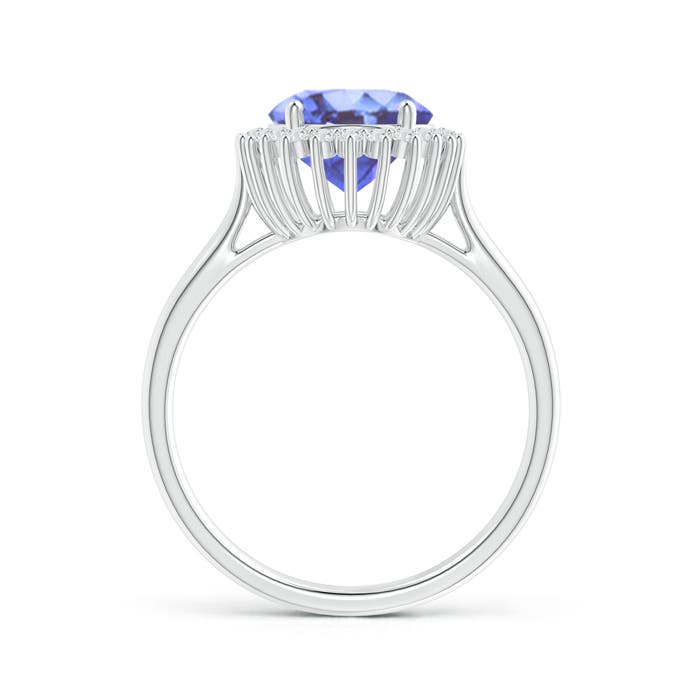 A - Tanzanite / 3.09 CT / 14 KT White Gold