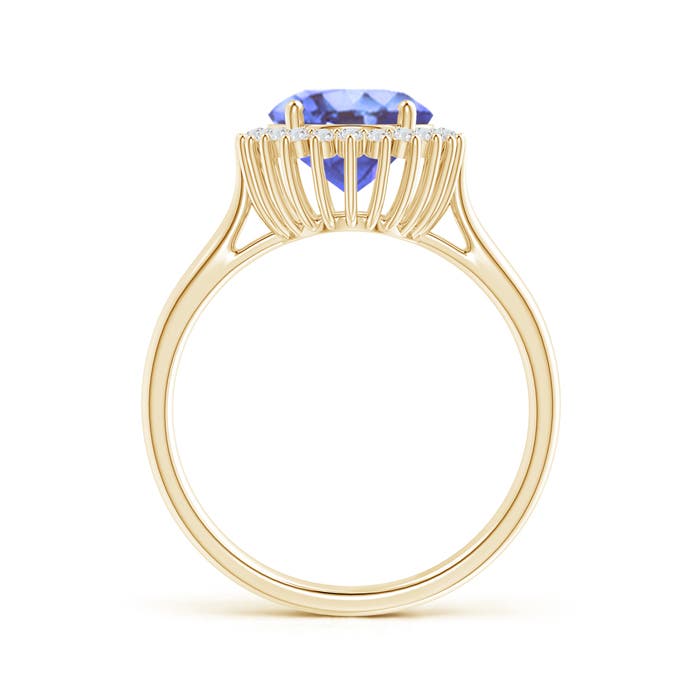 A - Tanzanite / 3.09 CT / 14 KT Yellow Gold