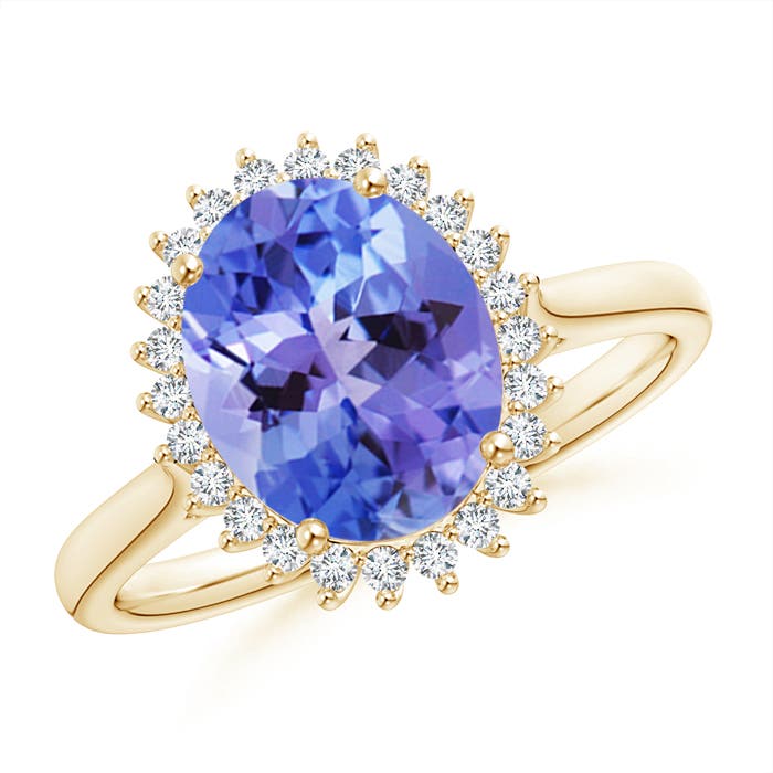 AA - Tanzanite / 3.09 CT / 14 KT Yellow Gold