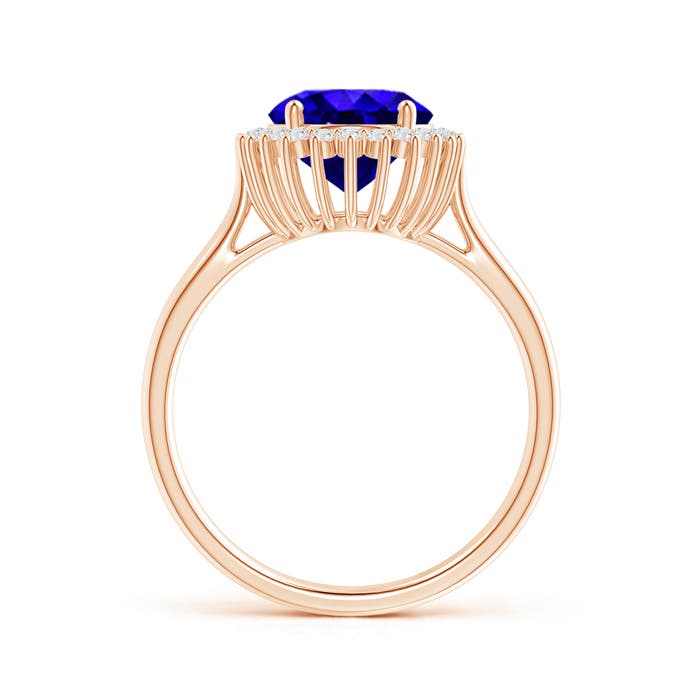 AAAA - Tanzanite / 3.09 CT / 14 KT Rose Gold