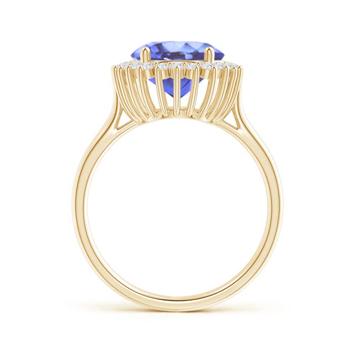 A - Tanzanite / 3.74 CT / 14 KT Yellow Gold