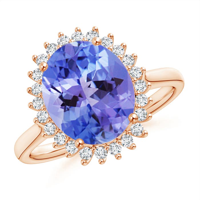 AA - Tanzanite / 3.74 CT / 14 KT Rose Gold