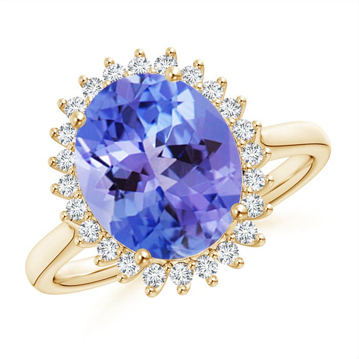 AA - Tanzanite / 3.74 CT / 14 KT Yellow Gold