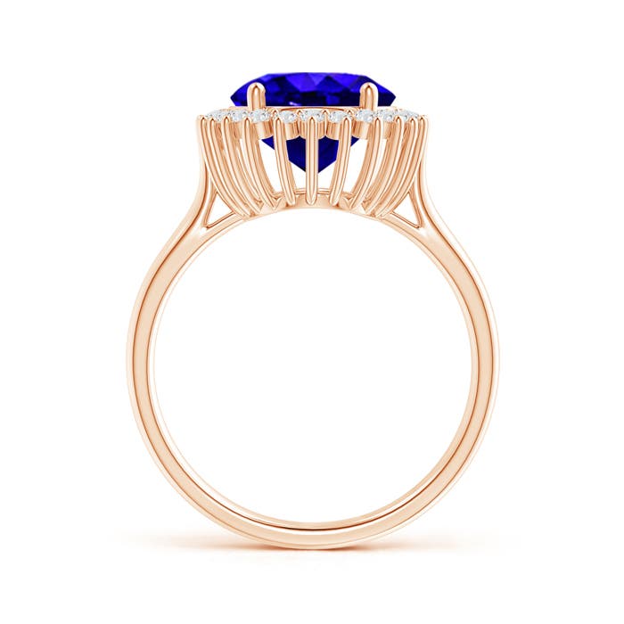 AAAA - Tanzanite / 3.74 CT / 14 KT Rose Gold