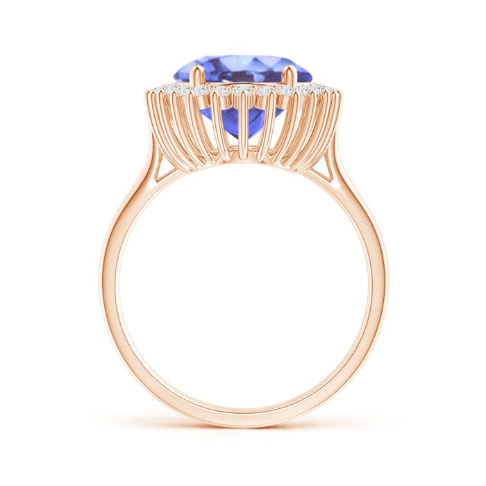 A - Tanzanite / 6.34 CT / 14 KT Rose Gold