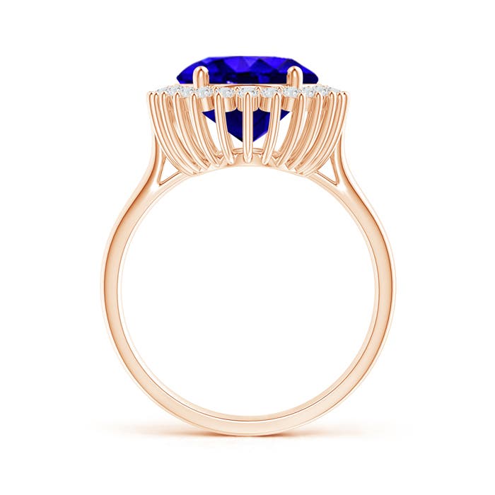 AAAA - Tanzanite / 6.34 CT / 14 KT Rose Gold