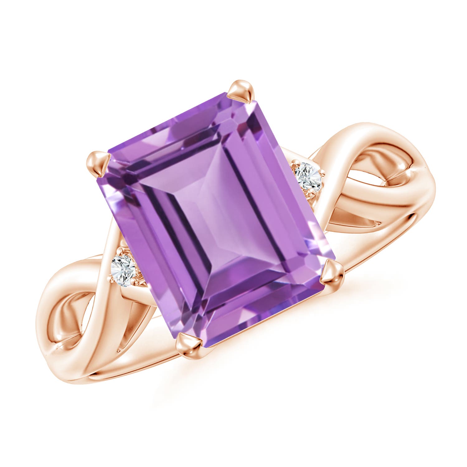 A - Amethyst / 2.93 CT / 14 KT Rose Gold