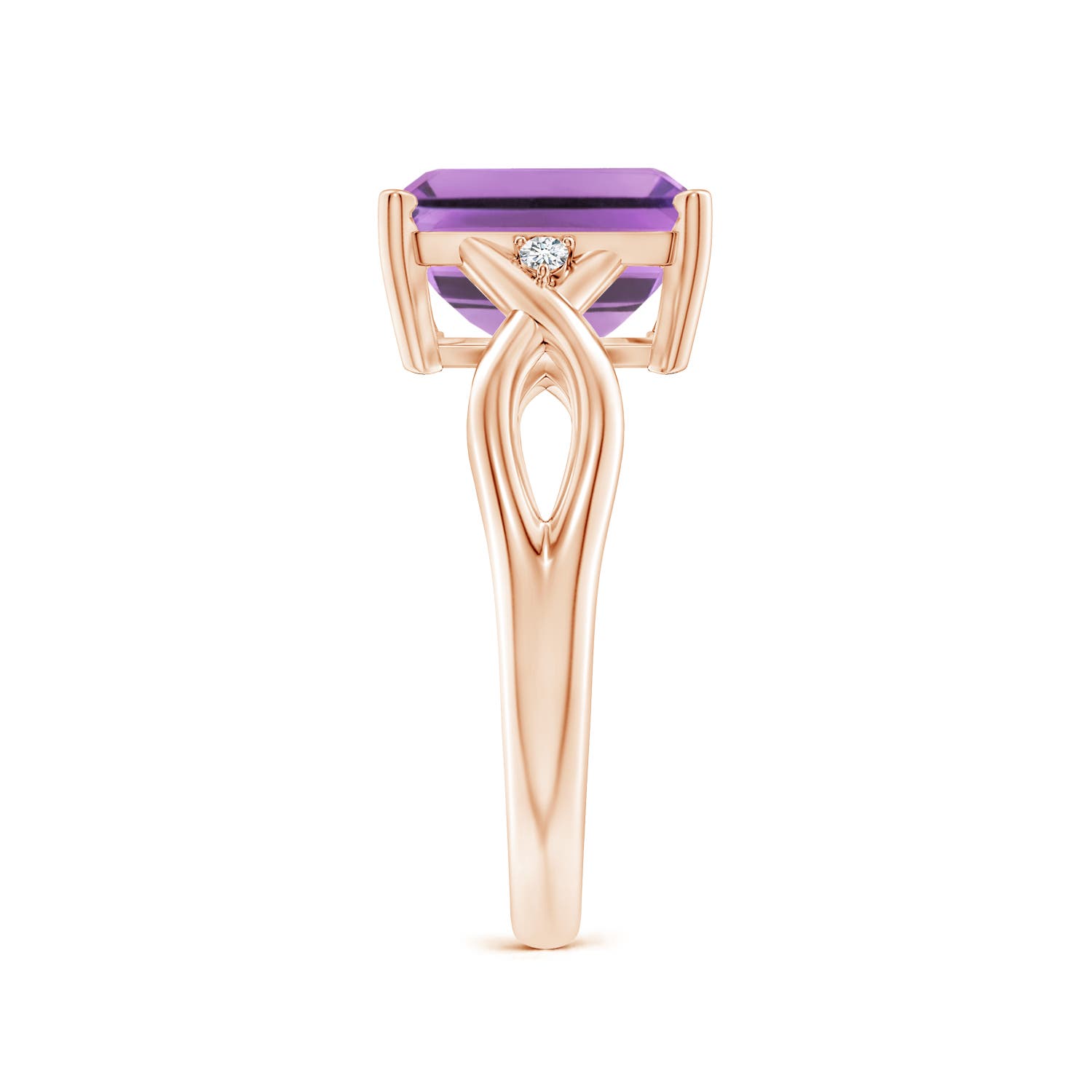 A - Amethyst / 2.93 CT / 14 KT Rose Gold