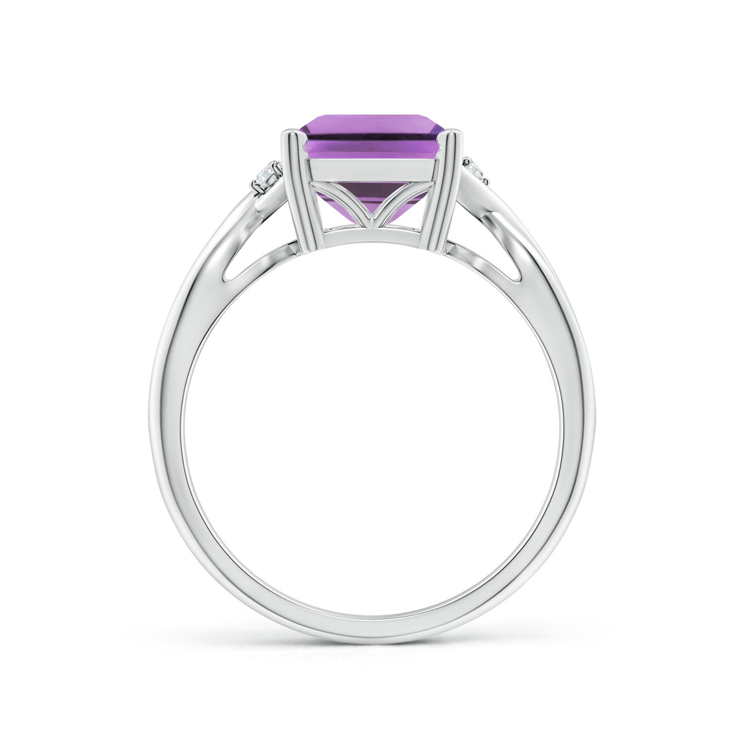 A - Amethyst / 2.93 CT / 14 KT White Gold