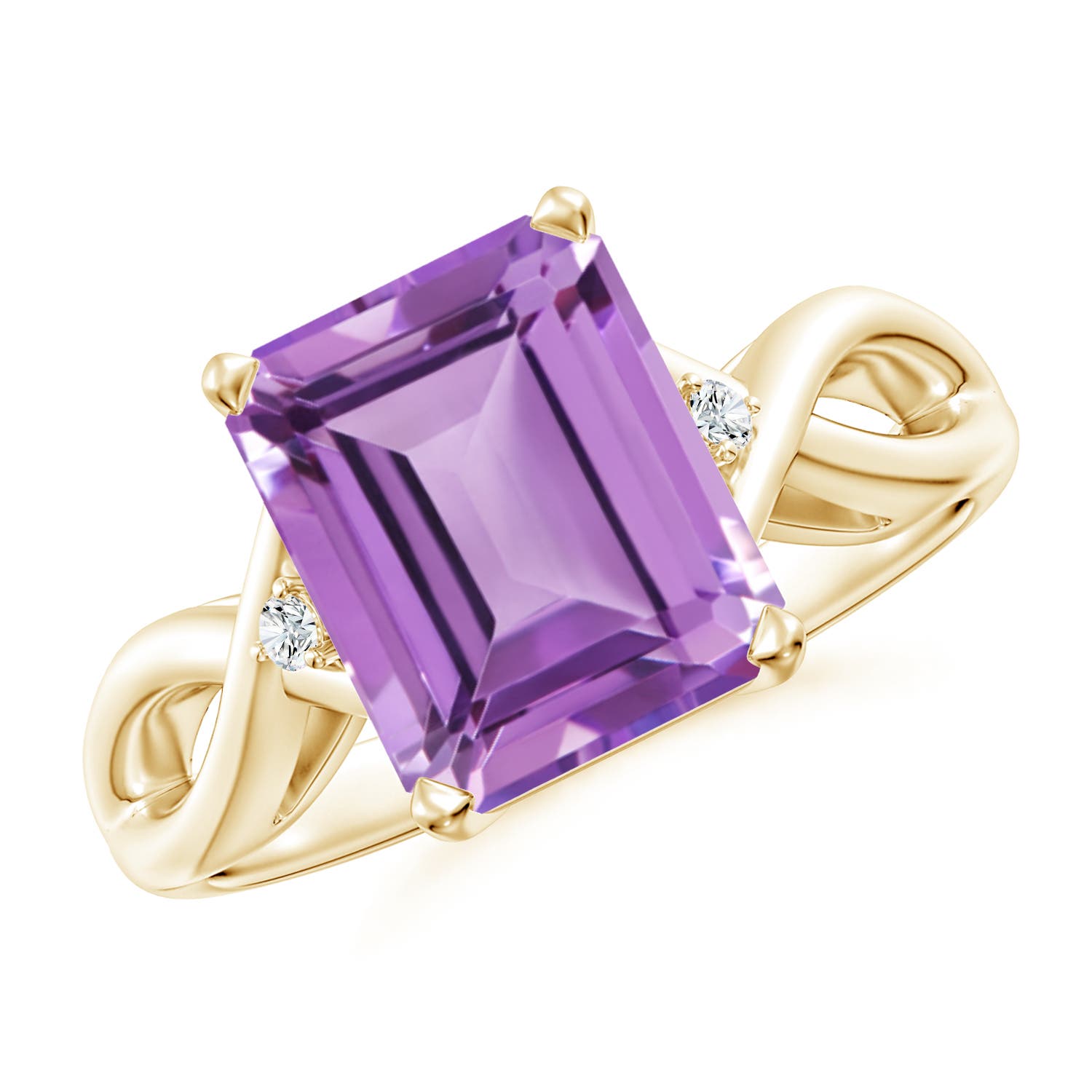 A - Amethyst / 2.93 CT / 14 KT Yellow Gold