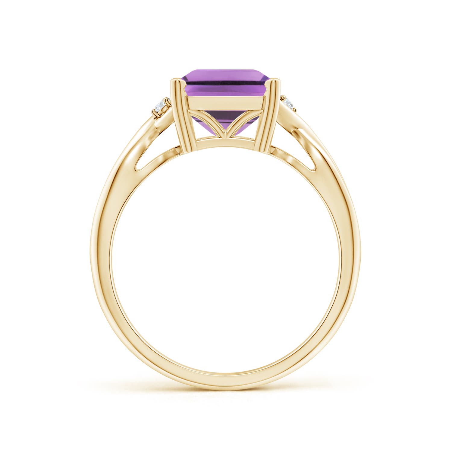 A - Amethyst / 2.93 CT / 14 KT Yellow Gold