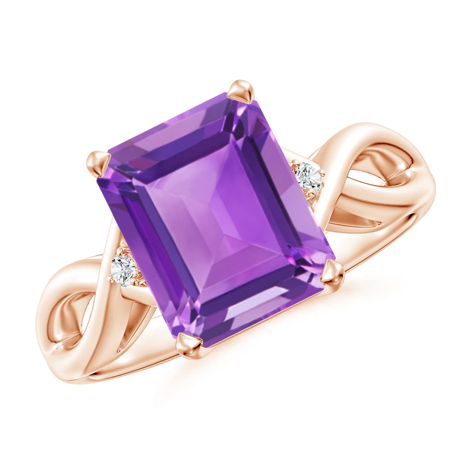 AA - Amethyst / 2.93 CT / 14 KT Rose Gold