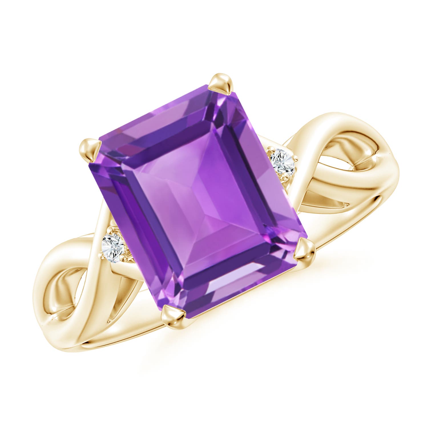 AA - Amethyst / 2.93 CT / 14 KT Yellow Gold