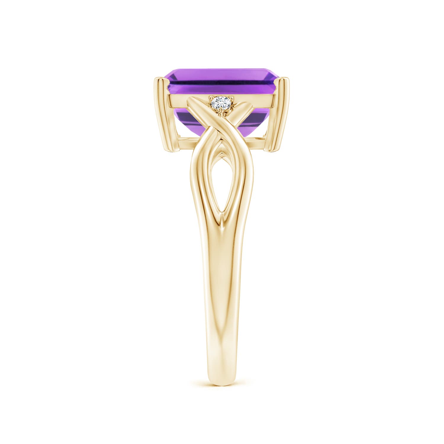 AA - Amethyst / 2.93 CT / 14 KT Yellow Gold