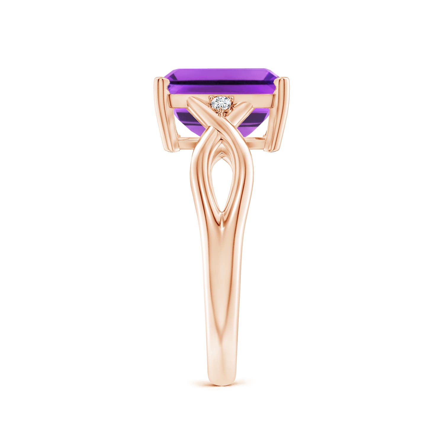 AAA - Amethyst / 2.93 CT / 14 KT Rose Gold