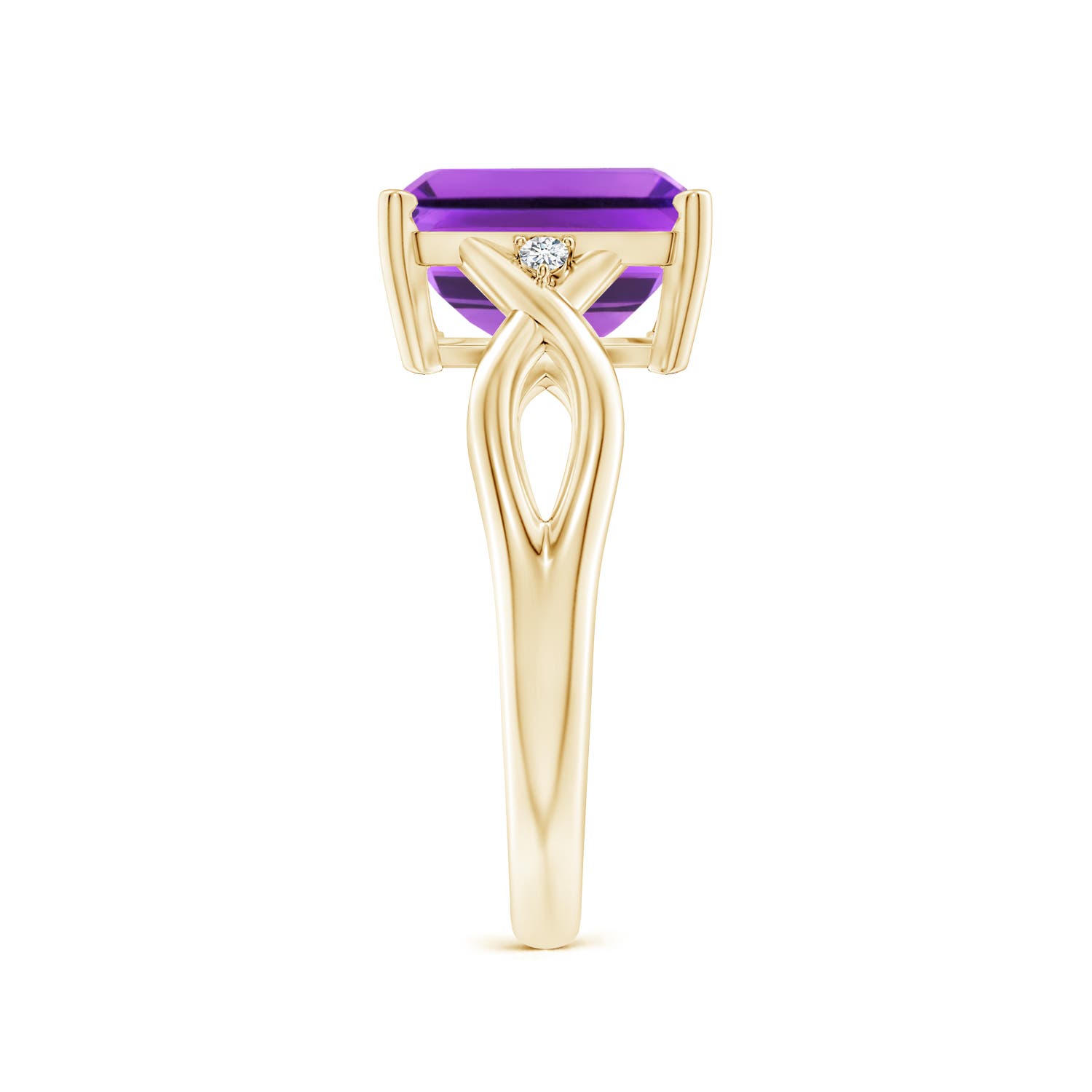 AAA - Amethyst / 2.93 CT / 14 KT Yellow Gold