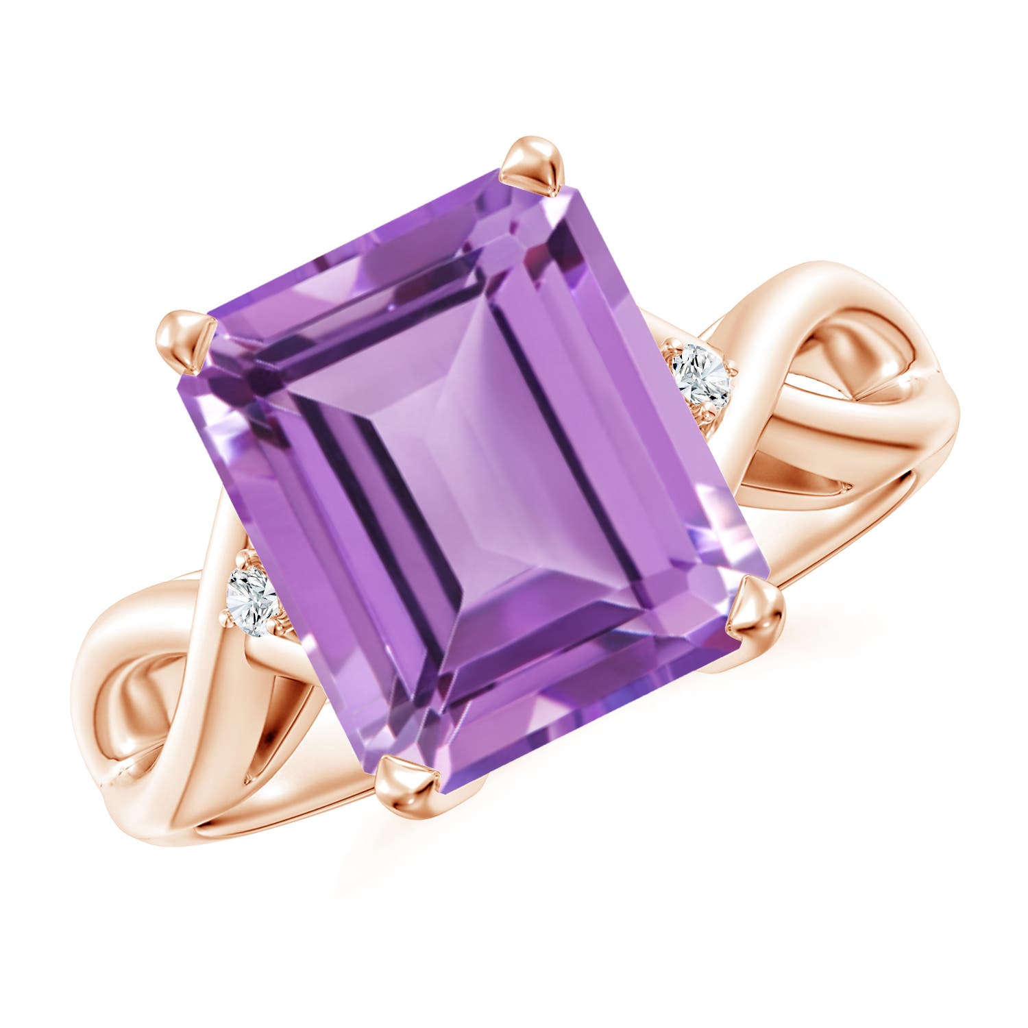 A - Amethyst / 4.03 CT / 14 KT Rose Gold